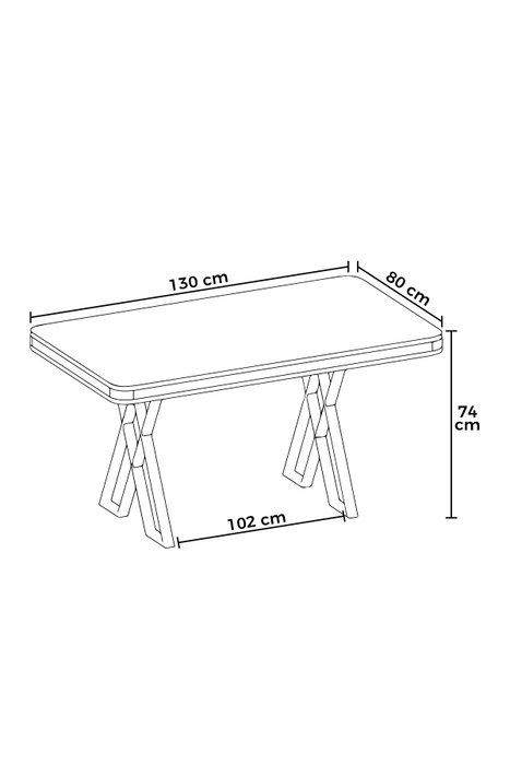Hanah Home Mesa de Comedor Vals Mármol Blanco y Dorado